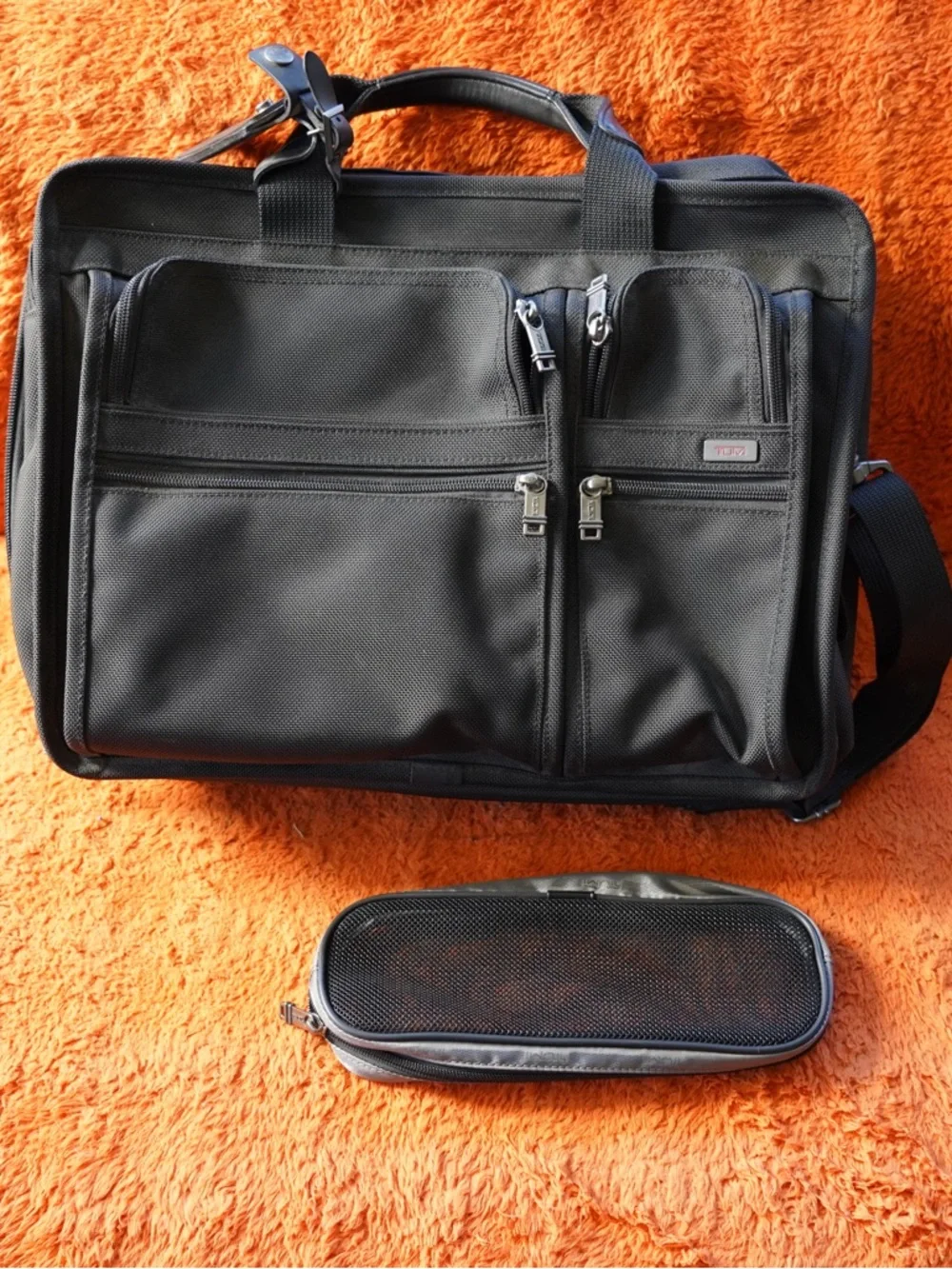 TUMI Expandable Organizer Laptop Brief Briefcase Bag 26041D4 Ballistic Nylon 10